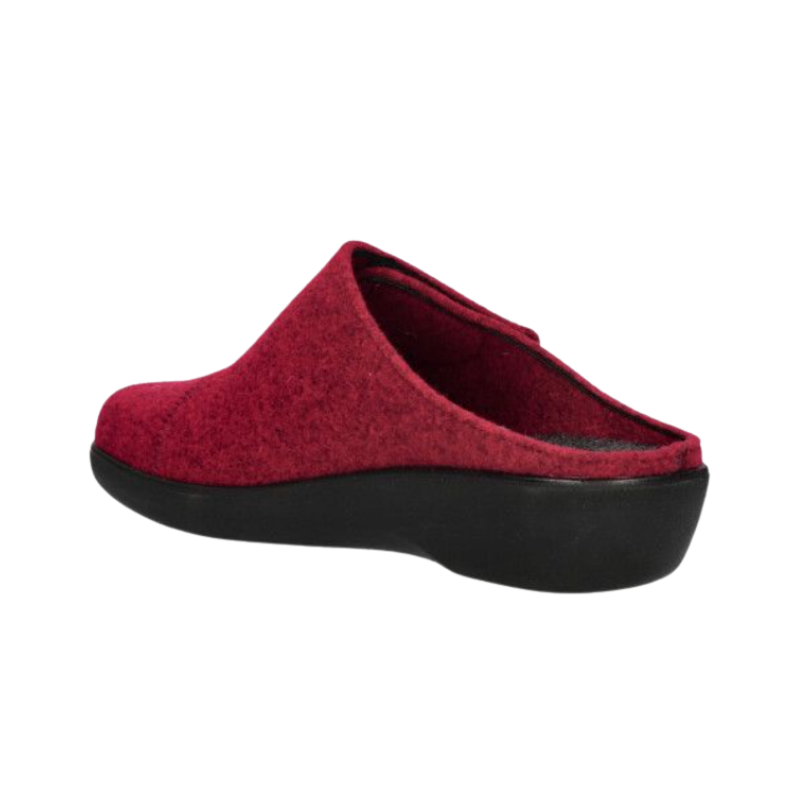 Berkemann pantufas largas para senhora - vermelhas