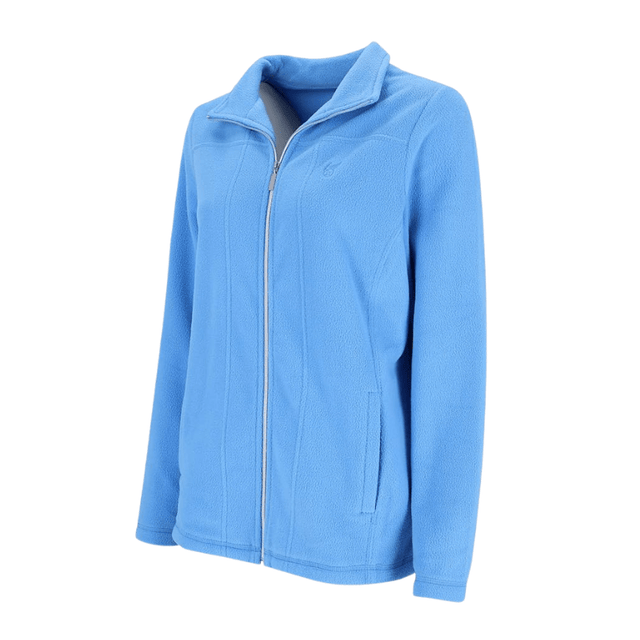 Cardigan i fleece til damer - Lyseblå
