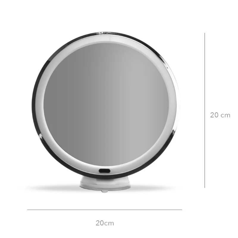Espelho de Makeup com iluminação, Ø20 cm – ampliação de 10x