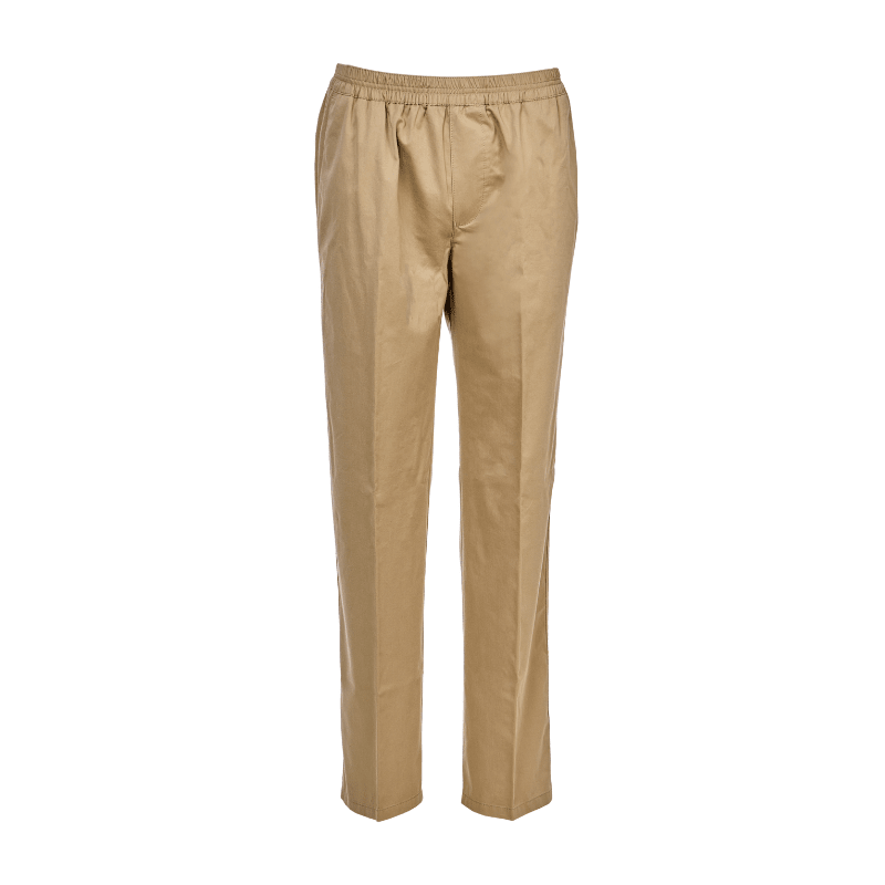 Lette bukser med elastikkant - Beige