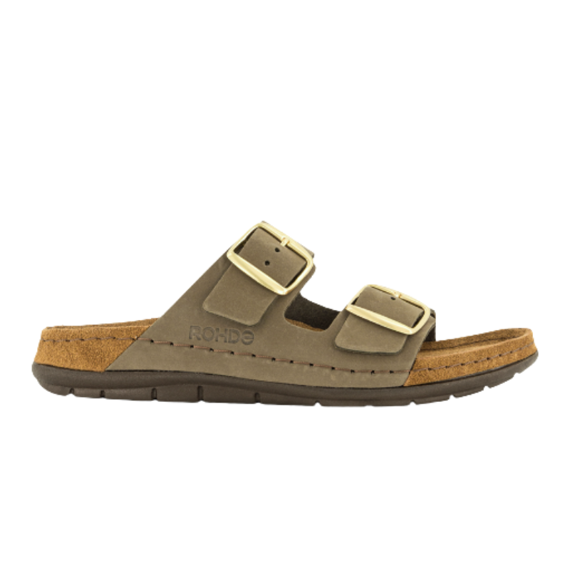 Pantufas de senhora Rohde – verde-azeitona