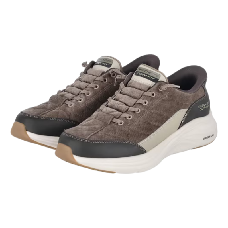 Skechers slip-in sapatilha masculina - Verde Oliva