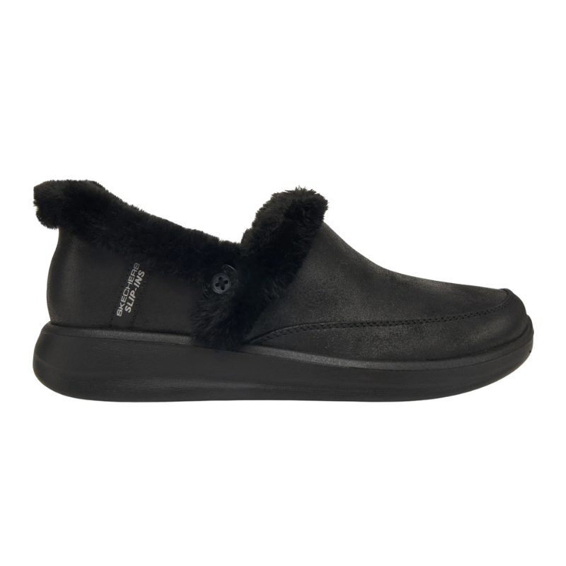 Skechers slip-in pantufas femininas - Preto
