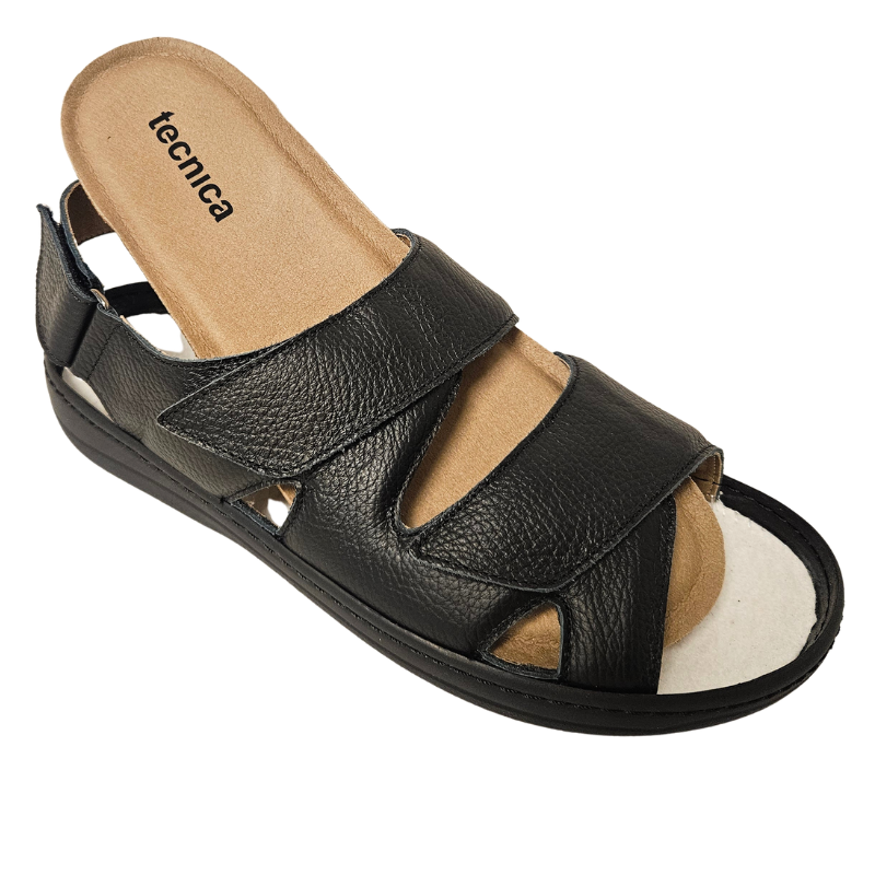 Sandália Tecnica para homem com fecho em velcro - Preto