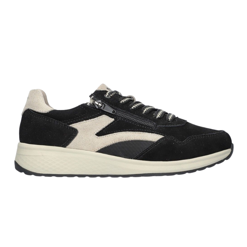 Sapato de veludo nubuck 'Jenna' em preto