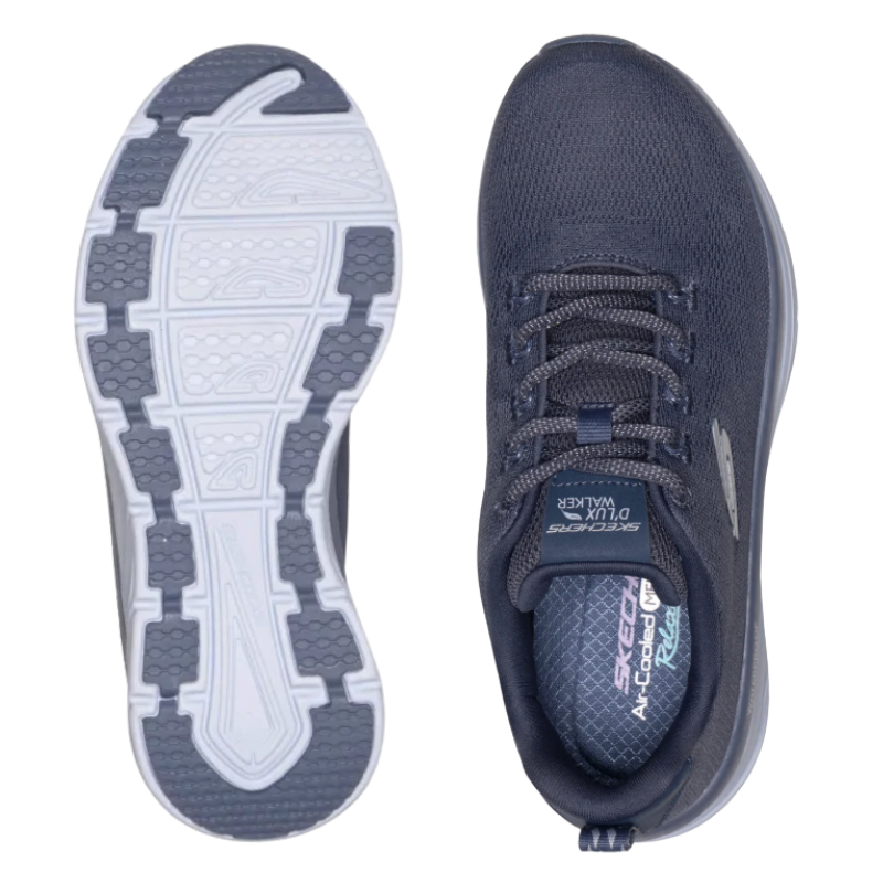Skechers sapatilhas impermeáveis femininas - Azul poeira