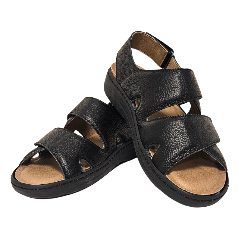 Sandália Tecnica para homem com fecho em velcro - Preto