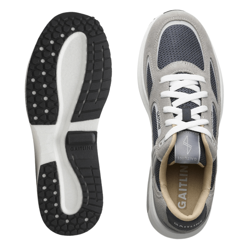 Gaitline Damesneaker em azul e branco para senhora