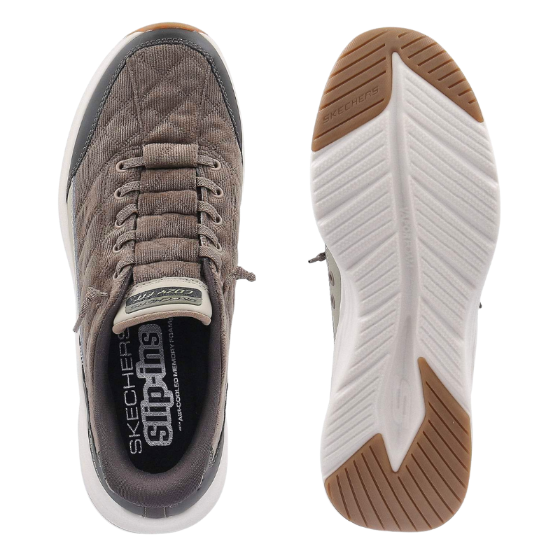 Skechers slip-in sapatilha masculina - Verde Oliva
