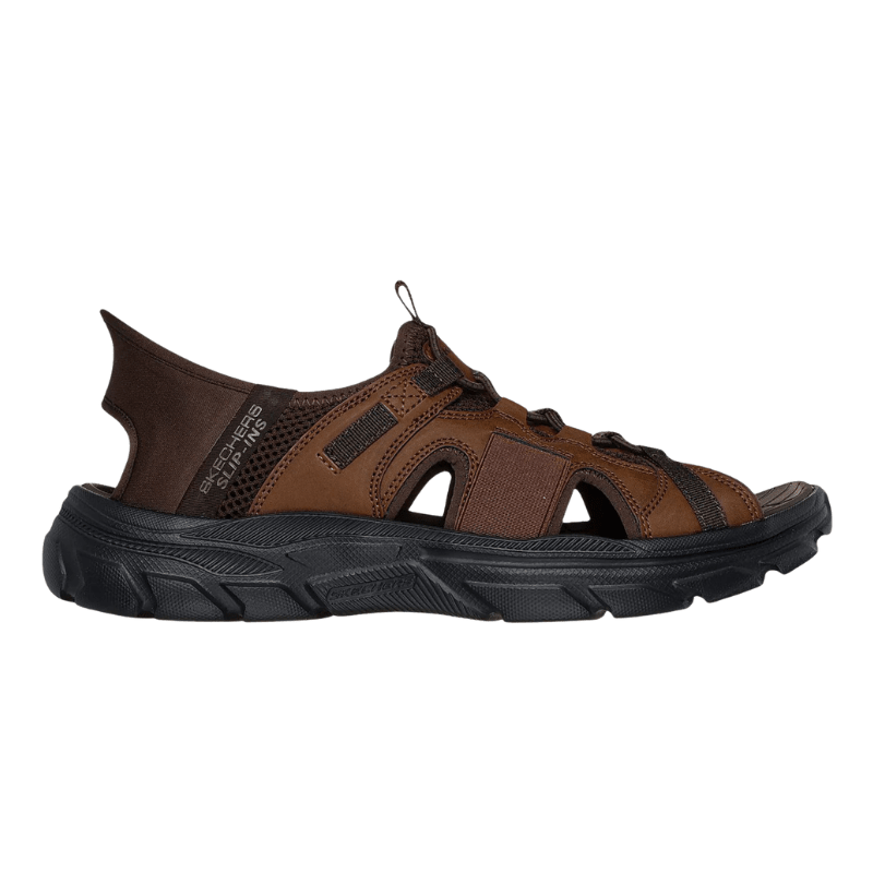 Skechers slip - in herresandal - Mørkebrun