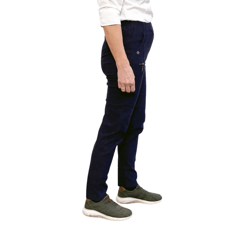 Damebukser med elastikkant - Navy