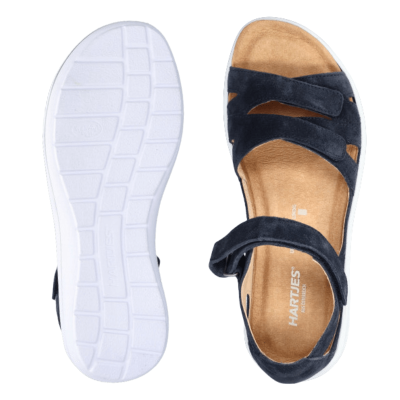 Hartjes stabil damesandal - Mørkeblå