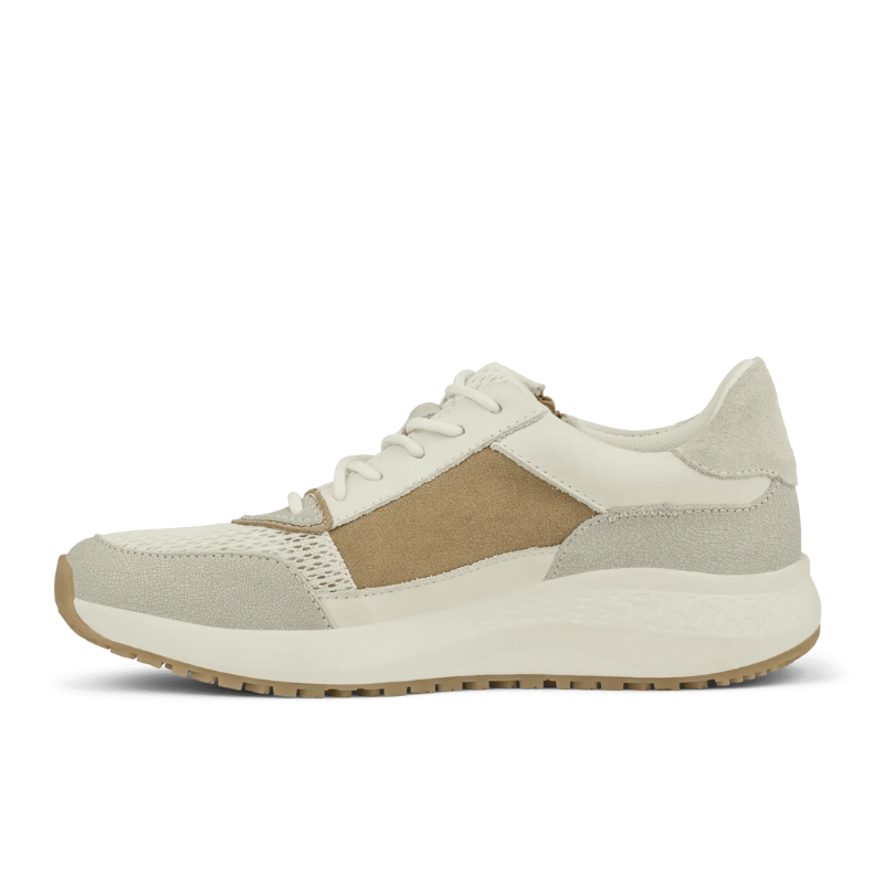 Green Comfort damesneaker - Offwhite
