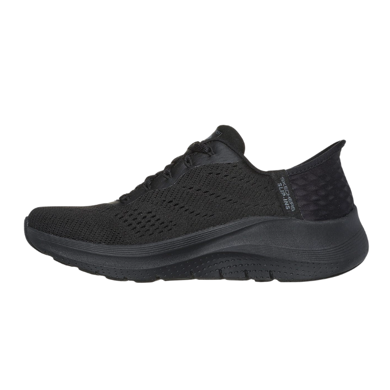 Skechers slip-in para senhora, largo - Preto