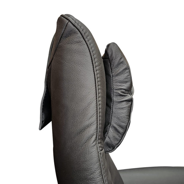 Himolla nakkepude, Buet, Sort læder - Seniorshop