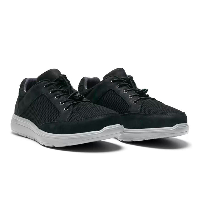 New Feet herresko med elastik - Sort - Seniorshop