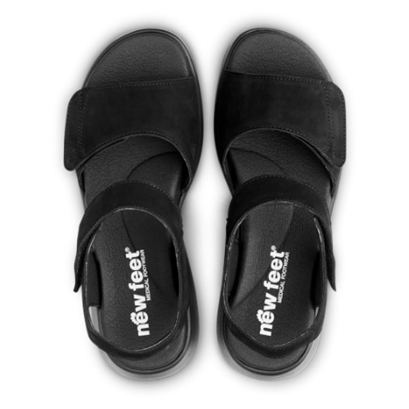New Feet let damesandal - Sort - Seniorshop