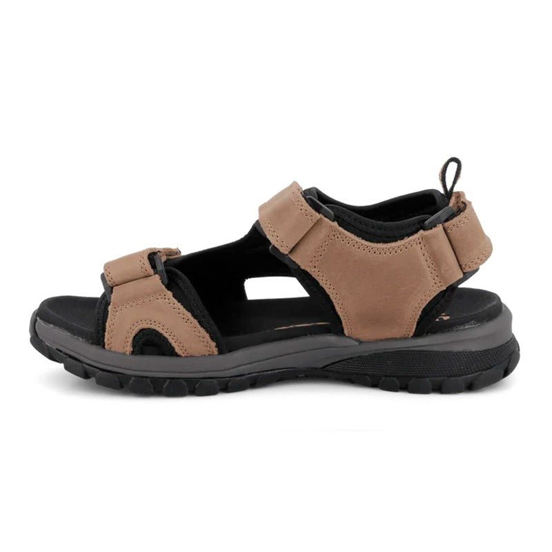 Green Comfort slidstærk herresandal - Sand - Seniorshop