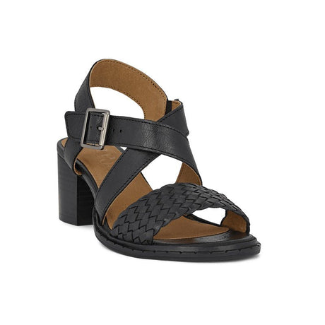 Green Comfort damesandal med hæl - Sort - Seniorshop