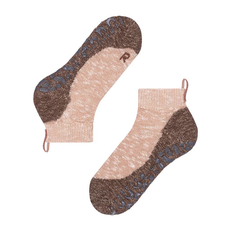 Homepads skridsikre herrestrømper - Lys brun - Seniorshop