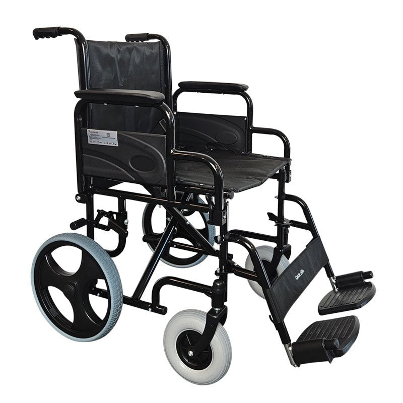 Komfortabel og foldbar transportkørestol - Seniorshop