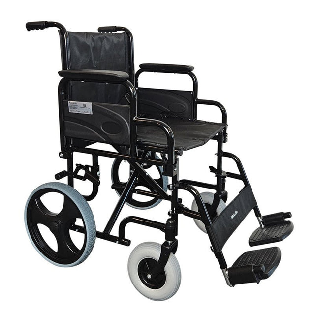 Komfortabel og foldbar transportkørestol - Seniorshop