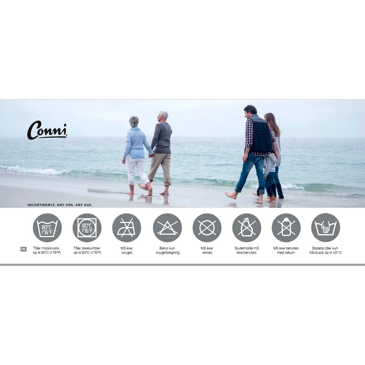 Inkontinens underbukser - Sort - Seniorshop