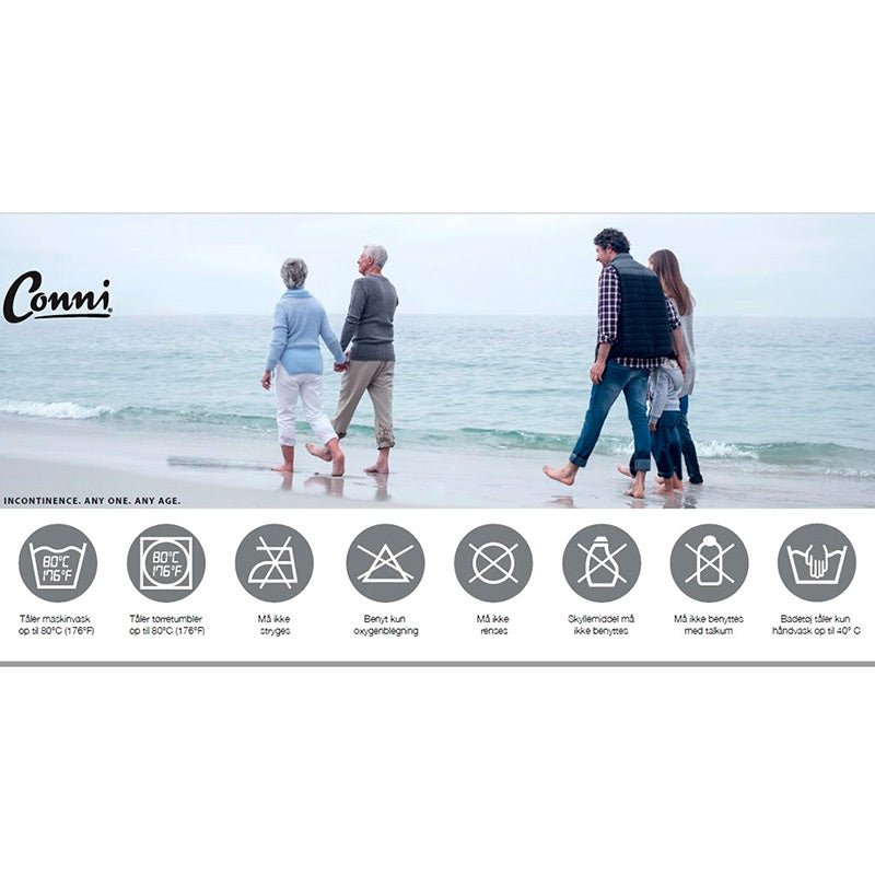 Inkontinens boxershorts - Sort - Seniorshop