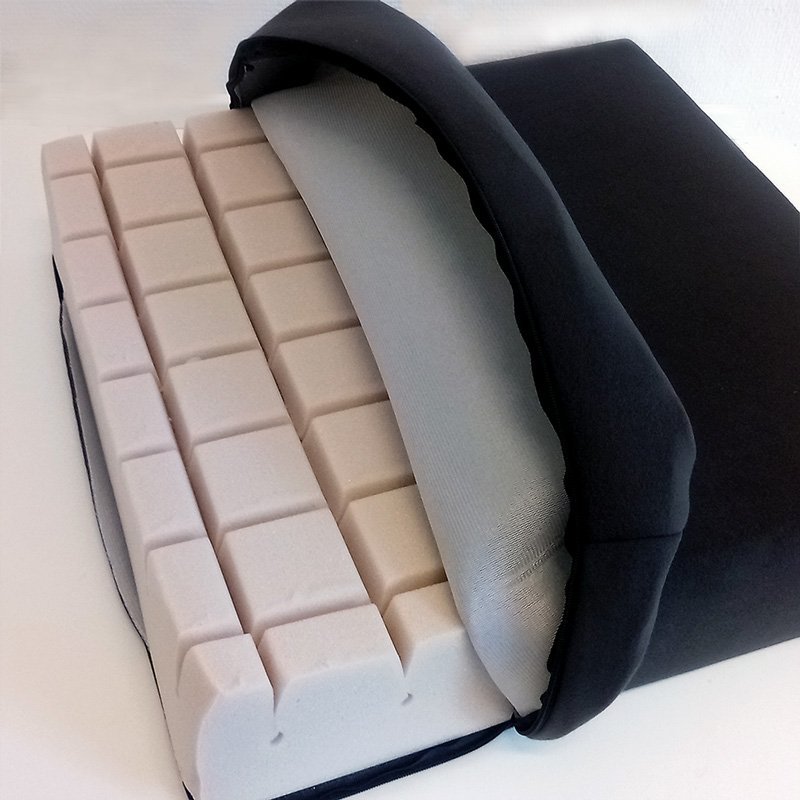 Velourbetræk til siddepude - 40x40x8 cm - Seniorshop