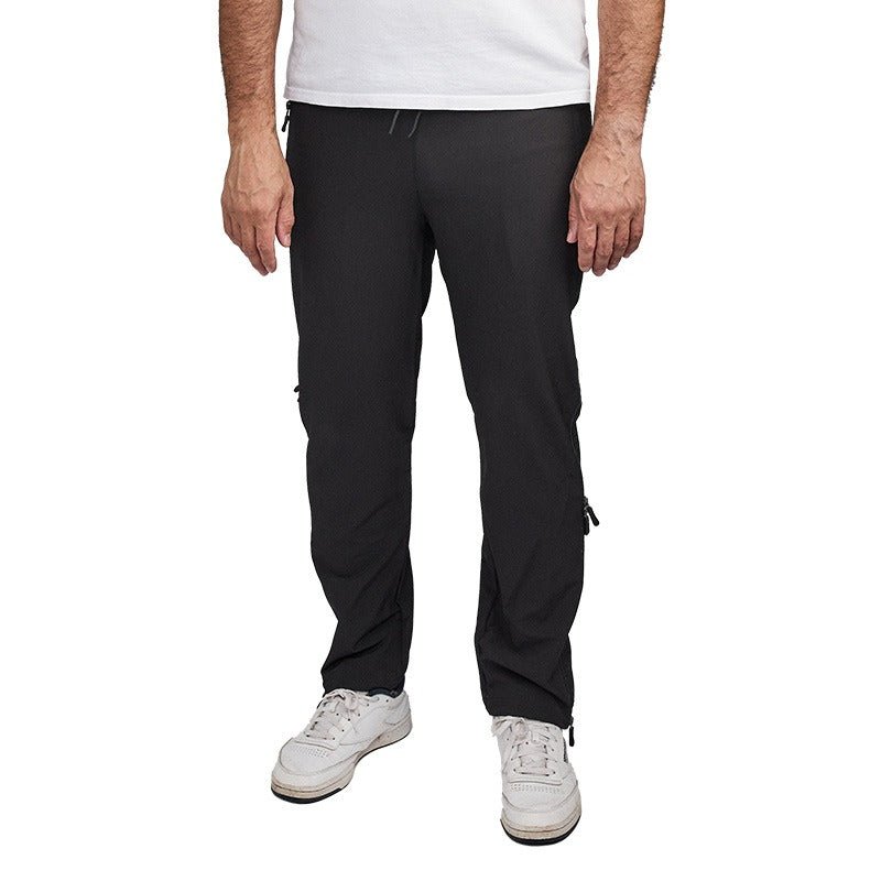 Bukser med 4 - vejs lynlås - Sort - Seniorshop