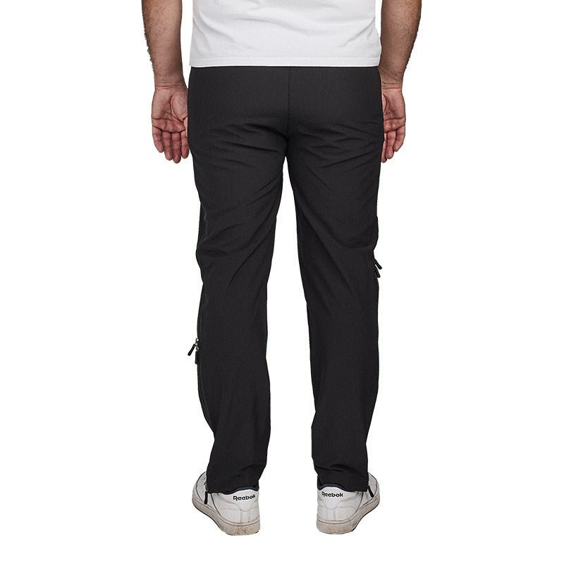 Bukser med 4 - vejs lynlås - Sort - Seniorshop