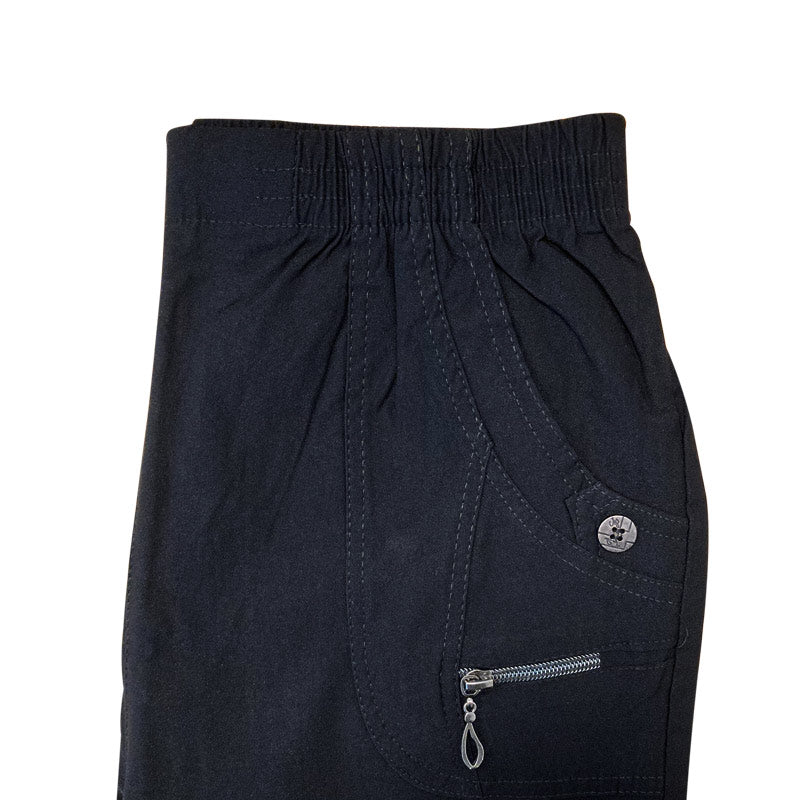 Damebukser med elastikkant - Sort - Seniorshop