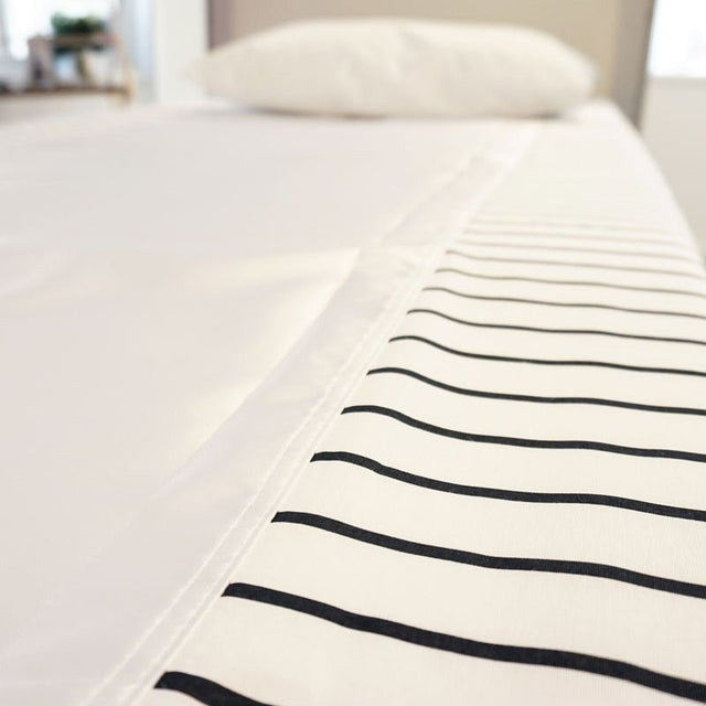 Glidelagen med satin - 200x220 cm - Seniorshop