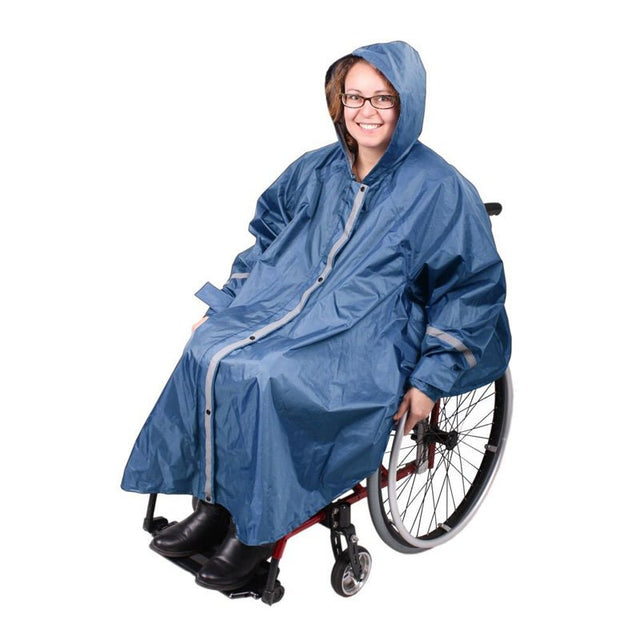 Regnslag med ærmer og hætte - Seniorshop