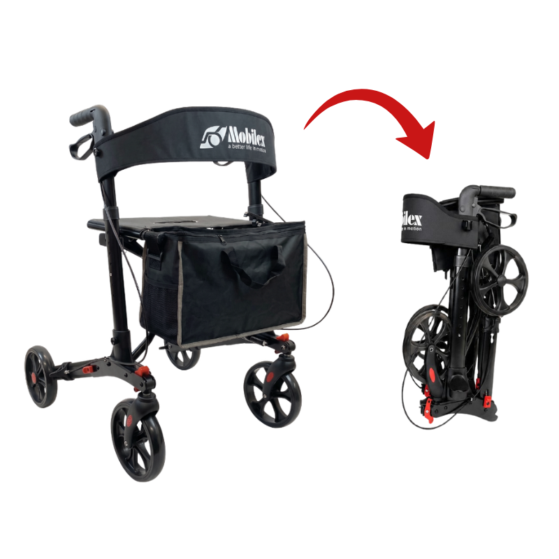 Panther Compact rollator - cor preta