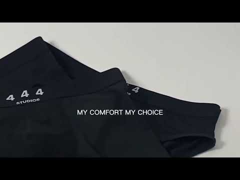 Højtaljet inkontinens trusse i mikrofiber - Sort - Seniorshop