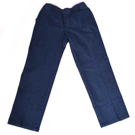 Jeans com elástico na cintura - Azul