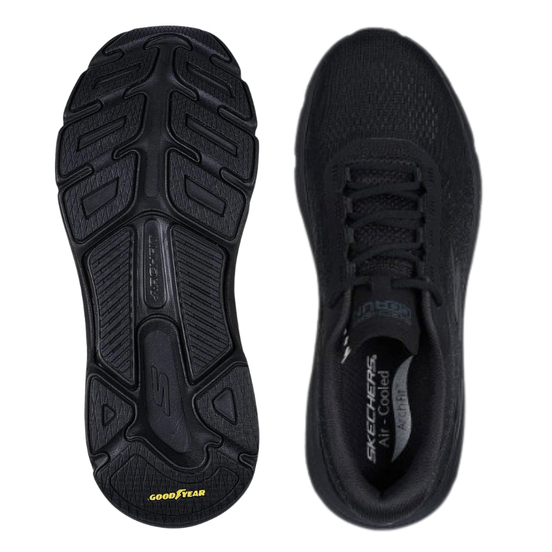 Skechers sapatilhas masculinas estáveis - Preto