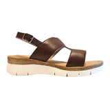 Relaxshoe sandália feminina - Castanho