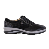 Fidelio damesneaker com stretch -Preto