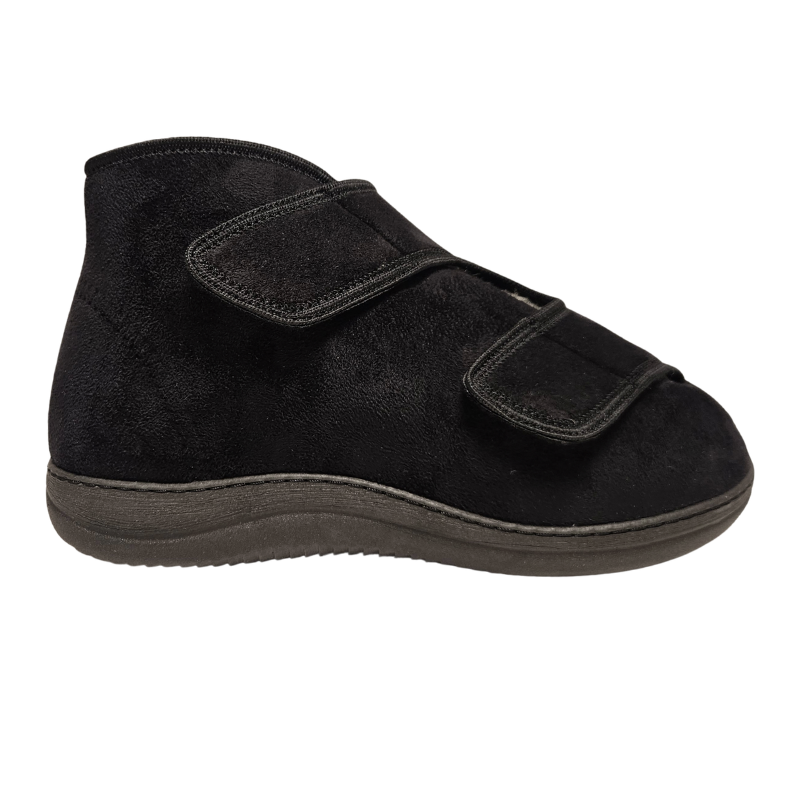 Extro Style sapato terapêutico com forro de lã - Preto