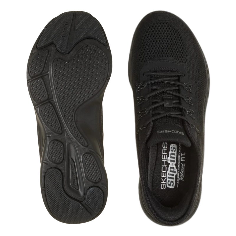 Skechers slip-in sneaker para senhora - Preto
