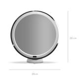 Espelho de Makeup com iluminação, Ø20 cm – ampliação de 10x