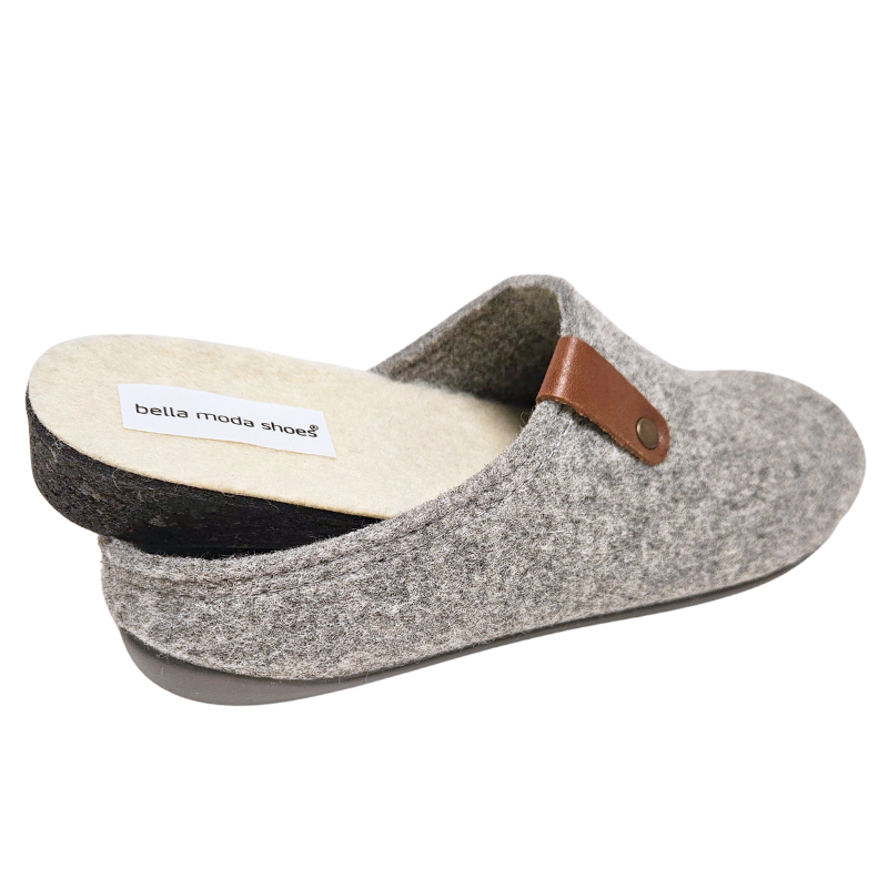 Bella Moda pantufas de senhora - Cinzentas