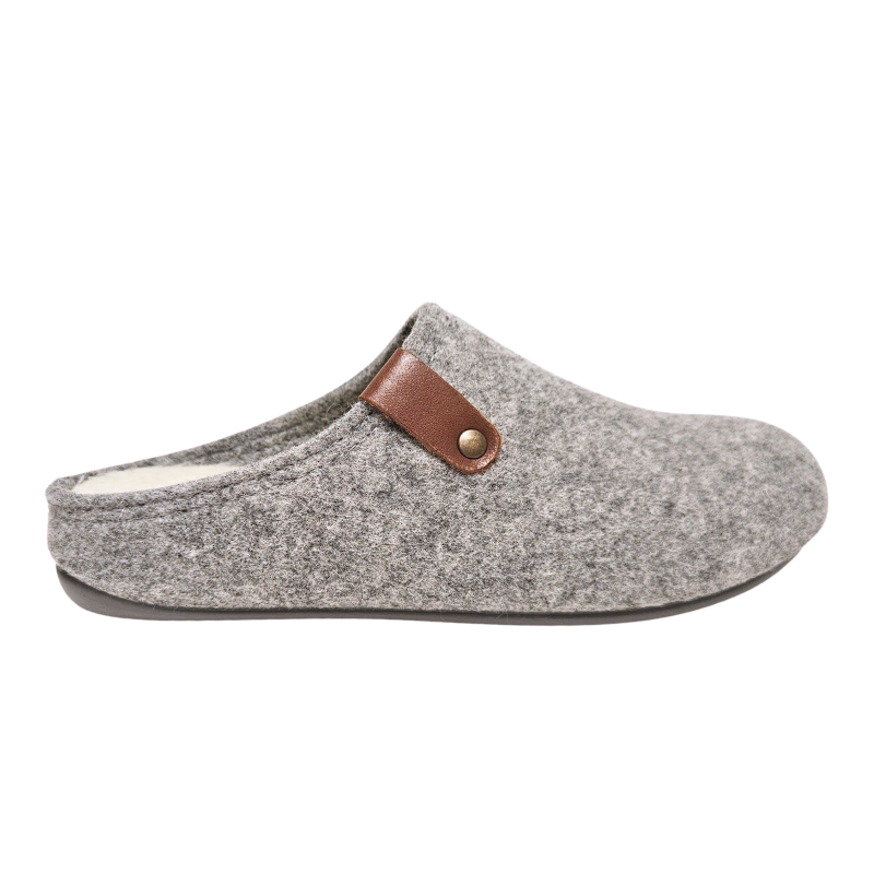 Bella Moda pantufas de senhora - Cinzentas