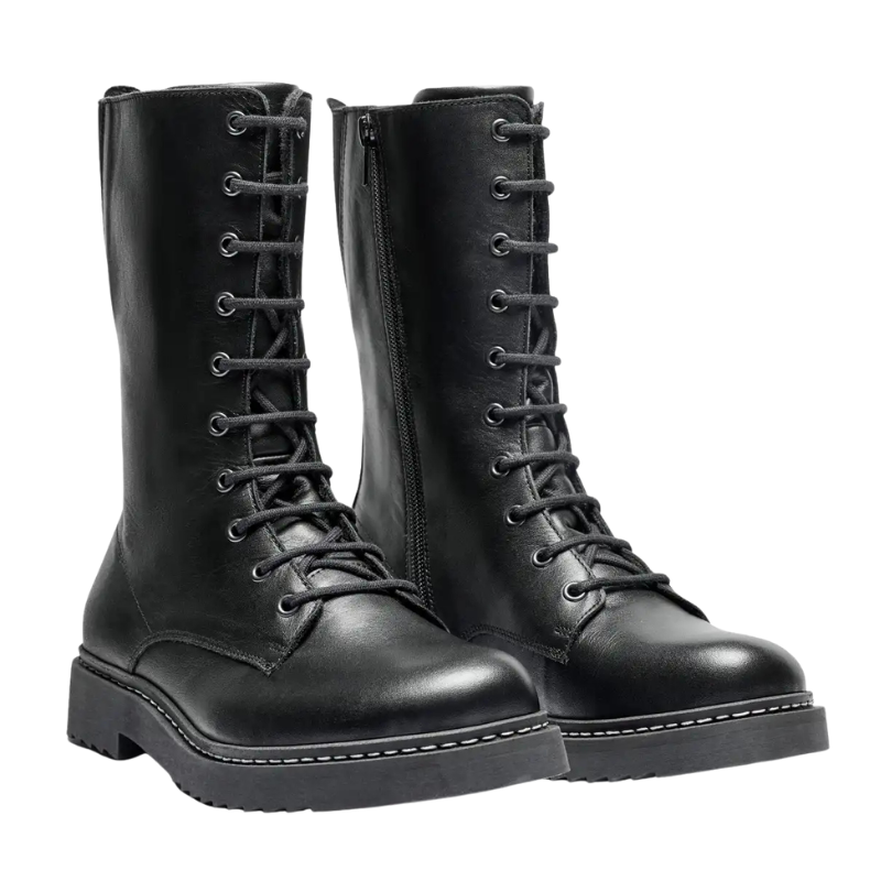 New Feet bota feminina alta - Preto
