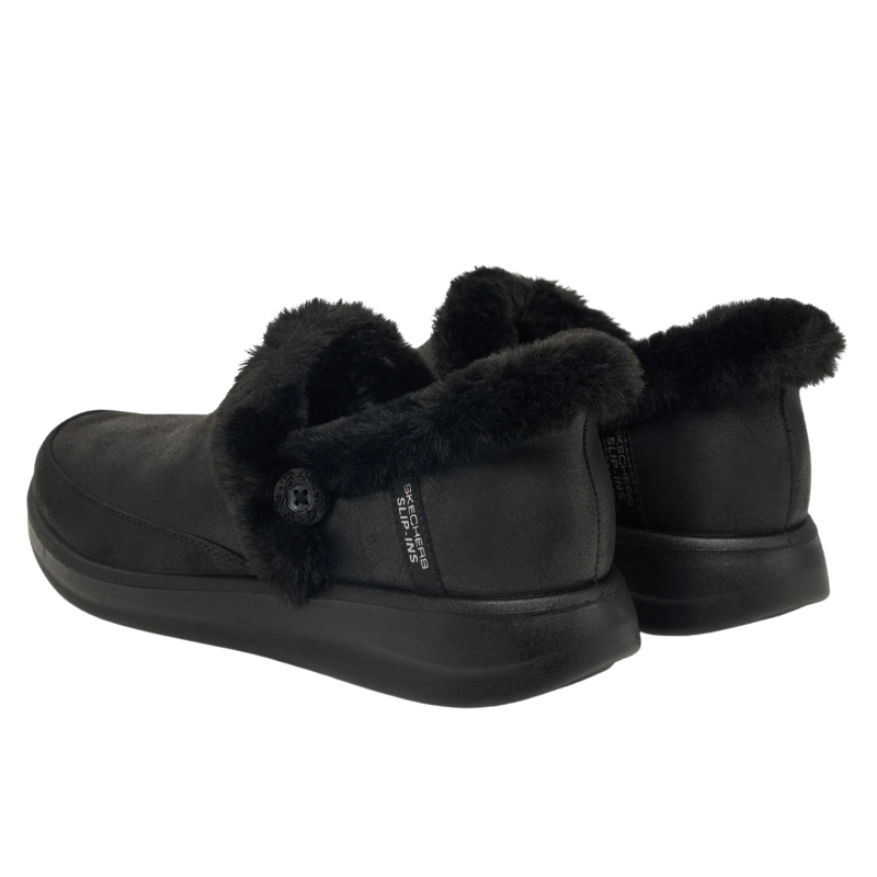 Skechers slip-in pantufas femininas - Preto