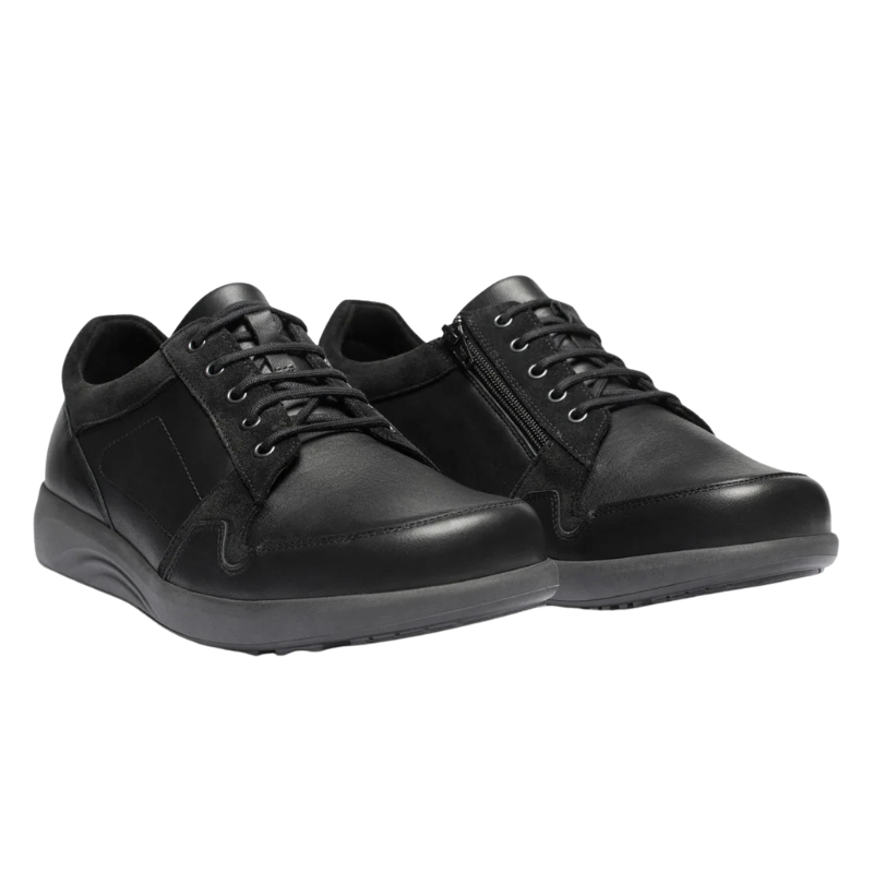 New Feet sapatos masculinos com stretch - Preto