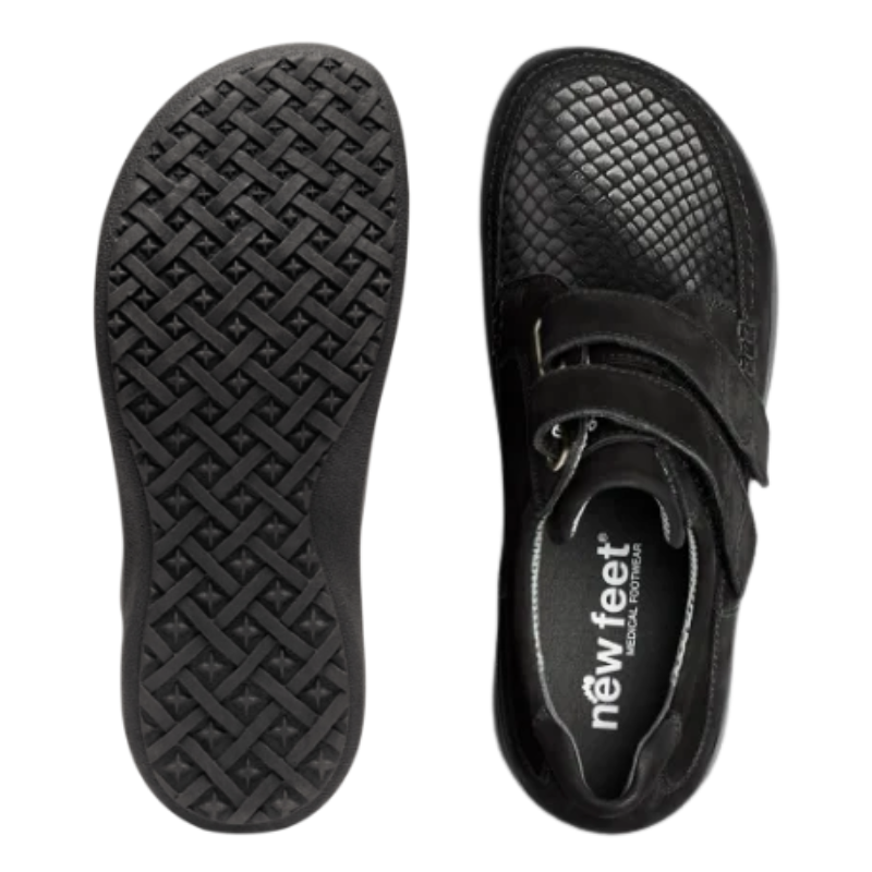 New Feet sapato feminino largo - Preto