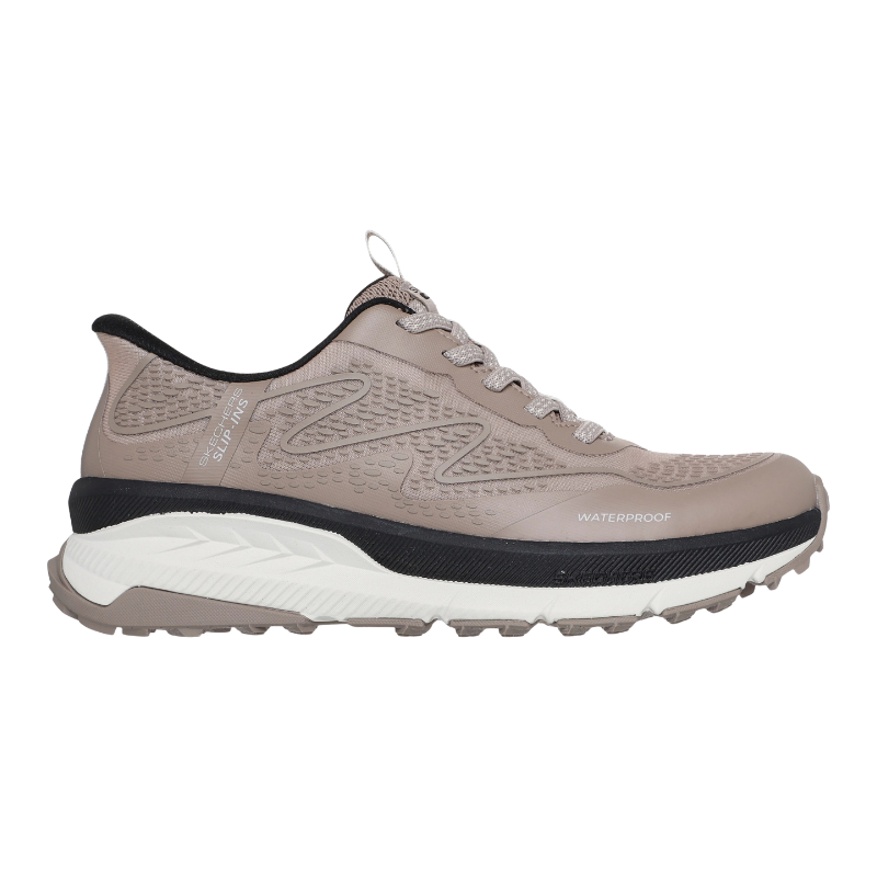 Skechers slip-in impermeável para senhora – Cinzento-acastanhado